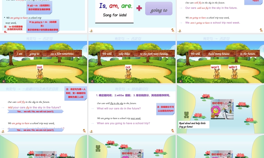 2025届小学六年级小升初英语语法总复习课件-一般将来时 