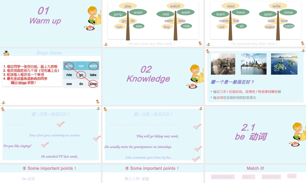 2025届小学六年级小升初英语语法总复习课件-一般现在时 