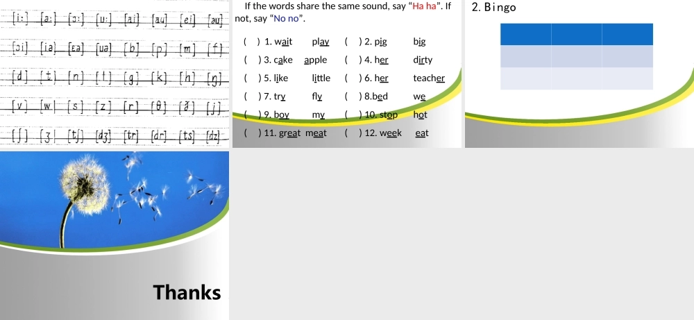 国际音标教学课件 Day 5