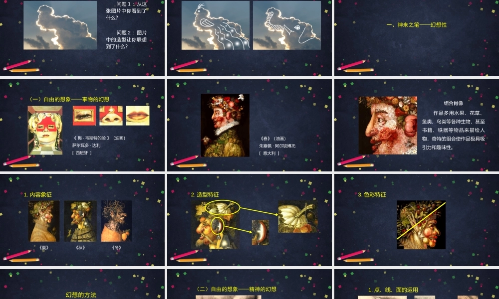 人教版高中高二《美术》选择性必修一——神来之笔（幻想与偶然）课件