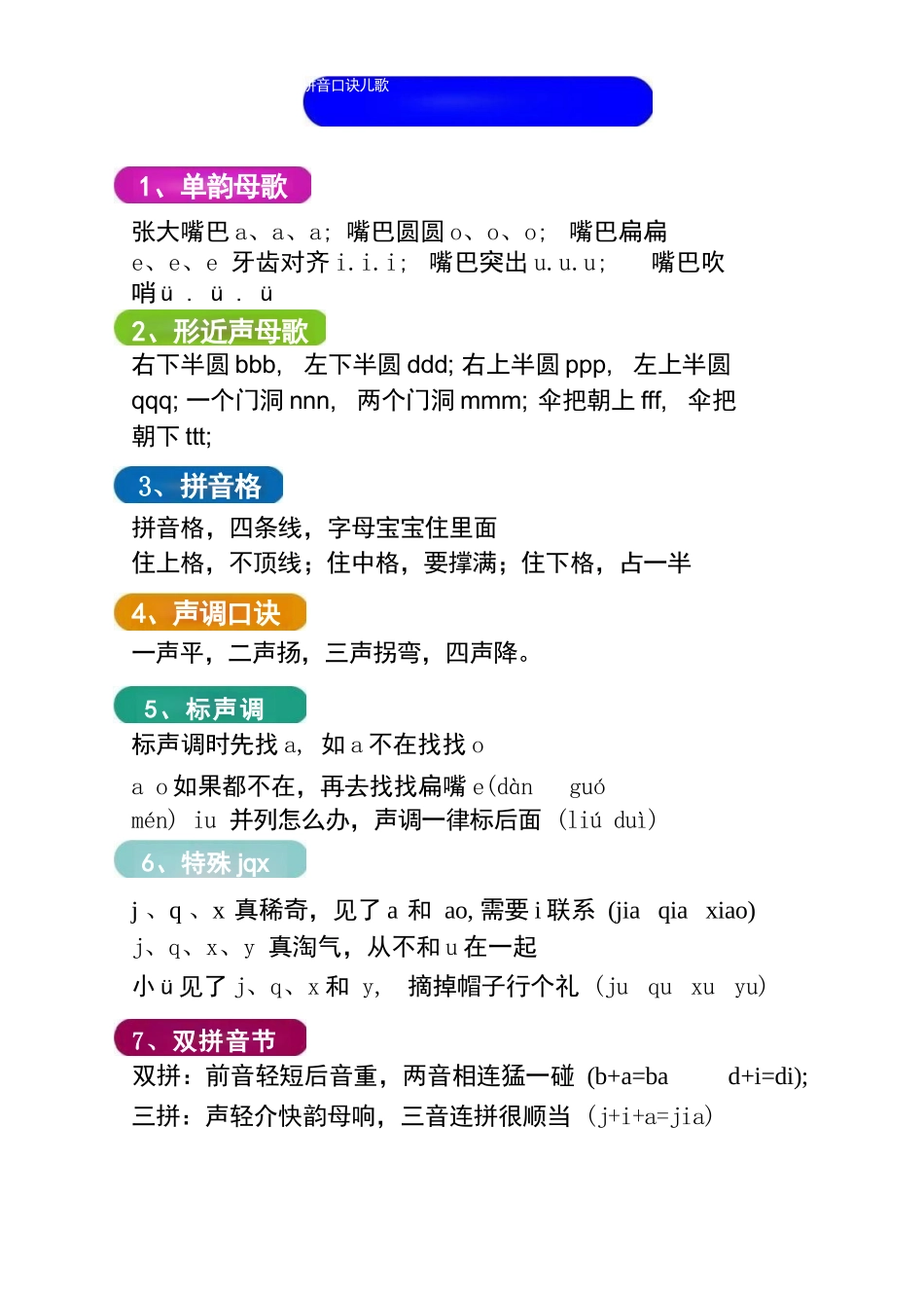 幼儿园大班幼小衔接一年级拼音学习_第2页