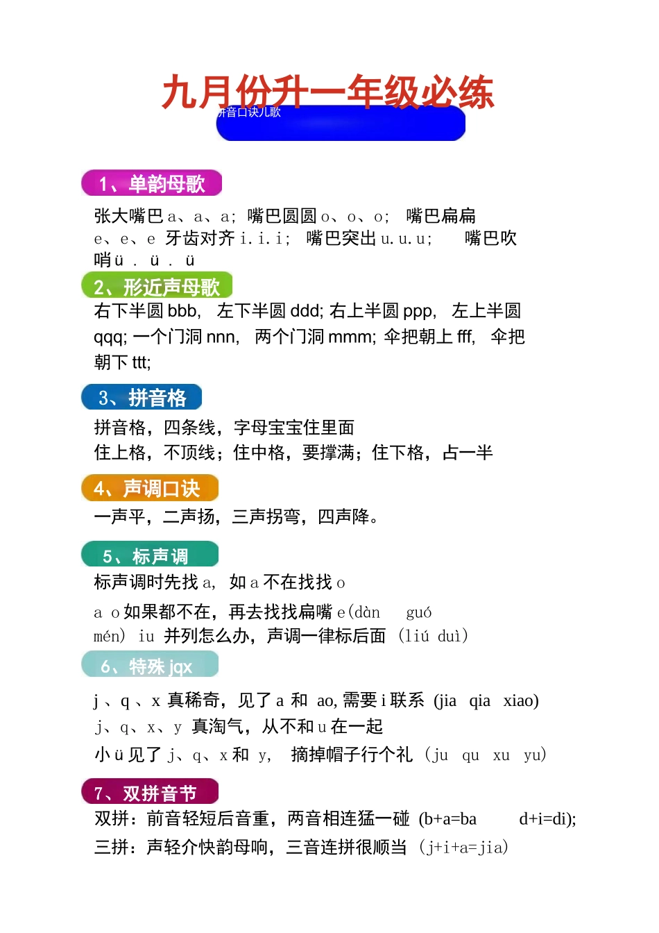 幼儿园大班幼小衔接一年级-拼音学习_第2页