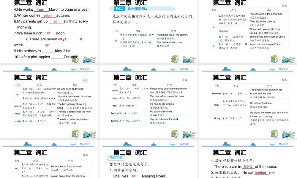 小学英语语法专题九：（连词）介词和连词 课件