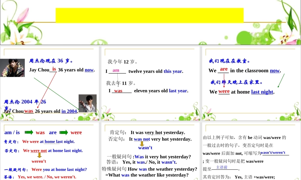 小学英语语法专题十：（时态）一般过去式 课件