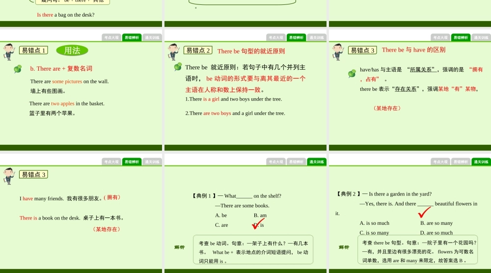 小学英语语法专题十二：（句型）There be句型1 课件