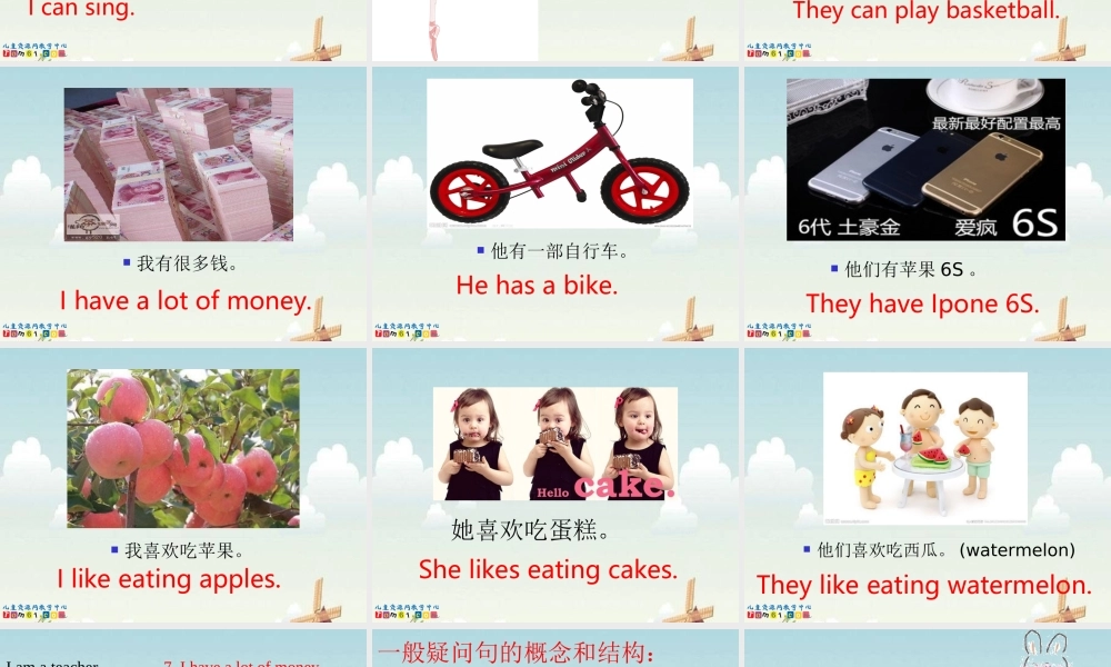 小学英语语法专题十二：（句型）备用一般疑问句 课件