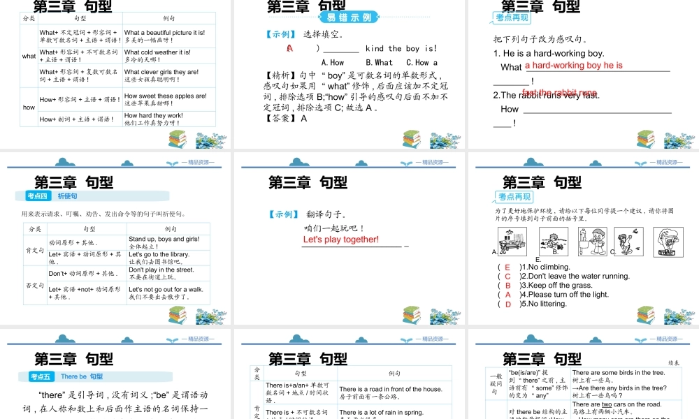 小学英语语法专题十二：（句型）句型的种类 课件