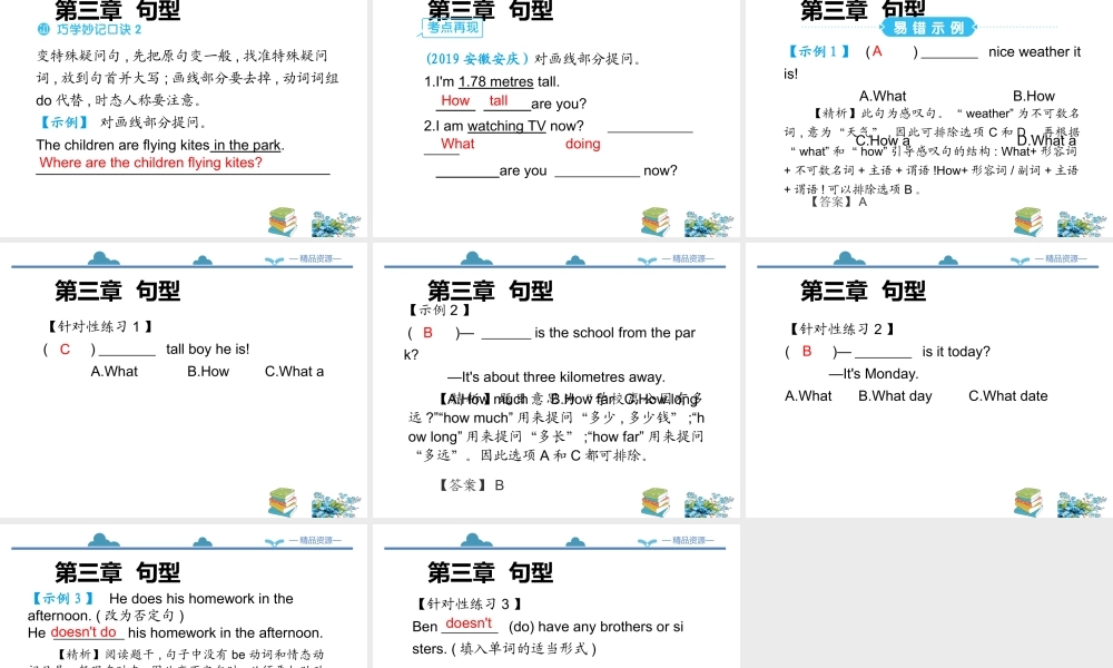 小学英语语法专题十二：（句型）句型转换 课件