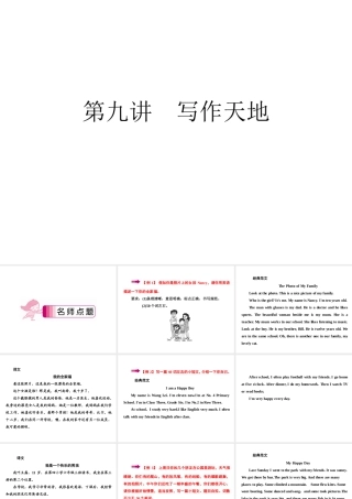 小学英语语法专题十六：（书面表达）写作2 课件