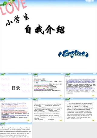 小学英语语法专题十三：（情景交际）自我介绍 课件