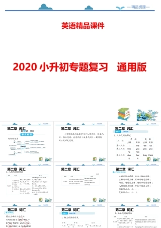 小学英语语法专题四：（代词）总复习（56P） 课件