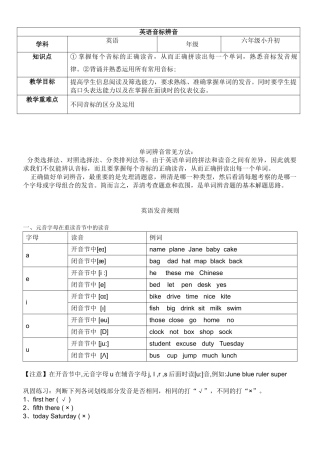 2025届小学英语语法讲与练002辨音题（附答案）