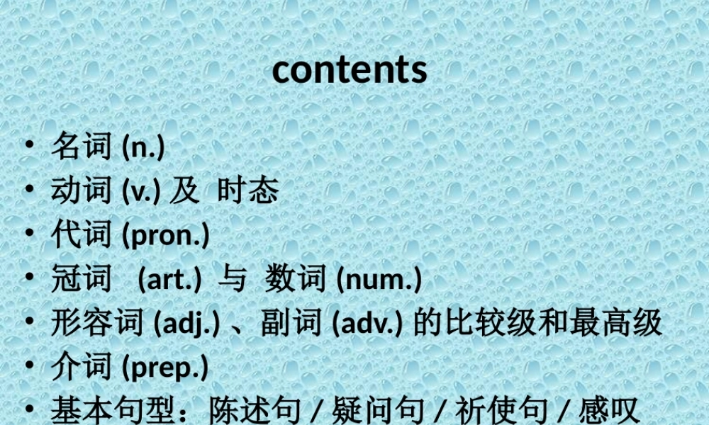 小学英语语法复习