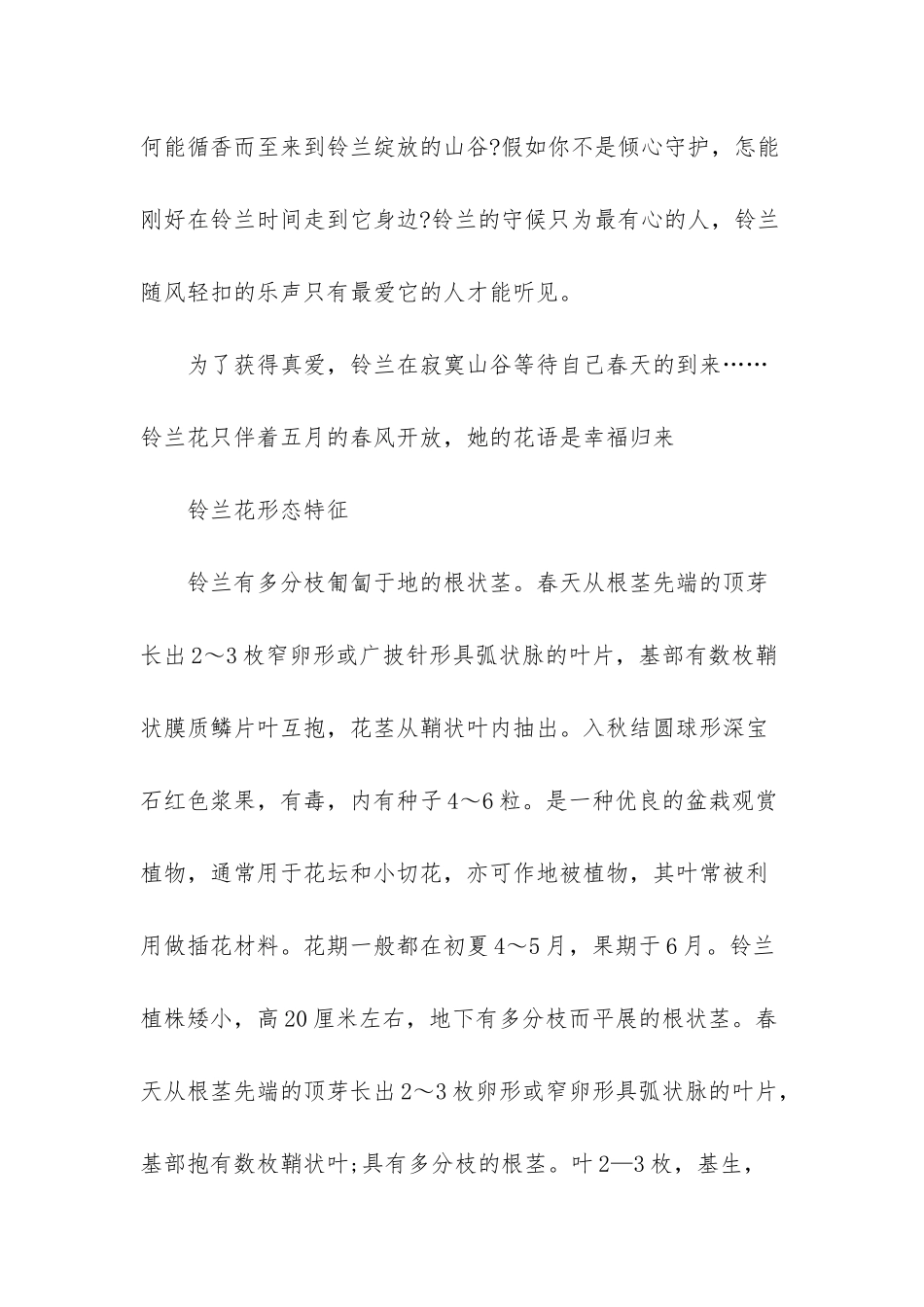 白色风信子的花语-白色铃兰的花语_第2页