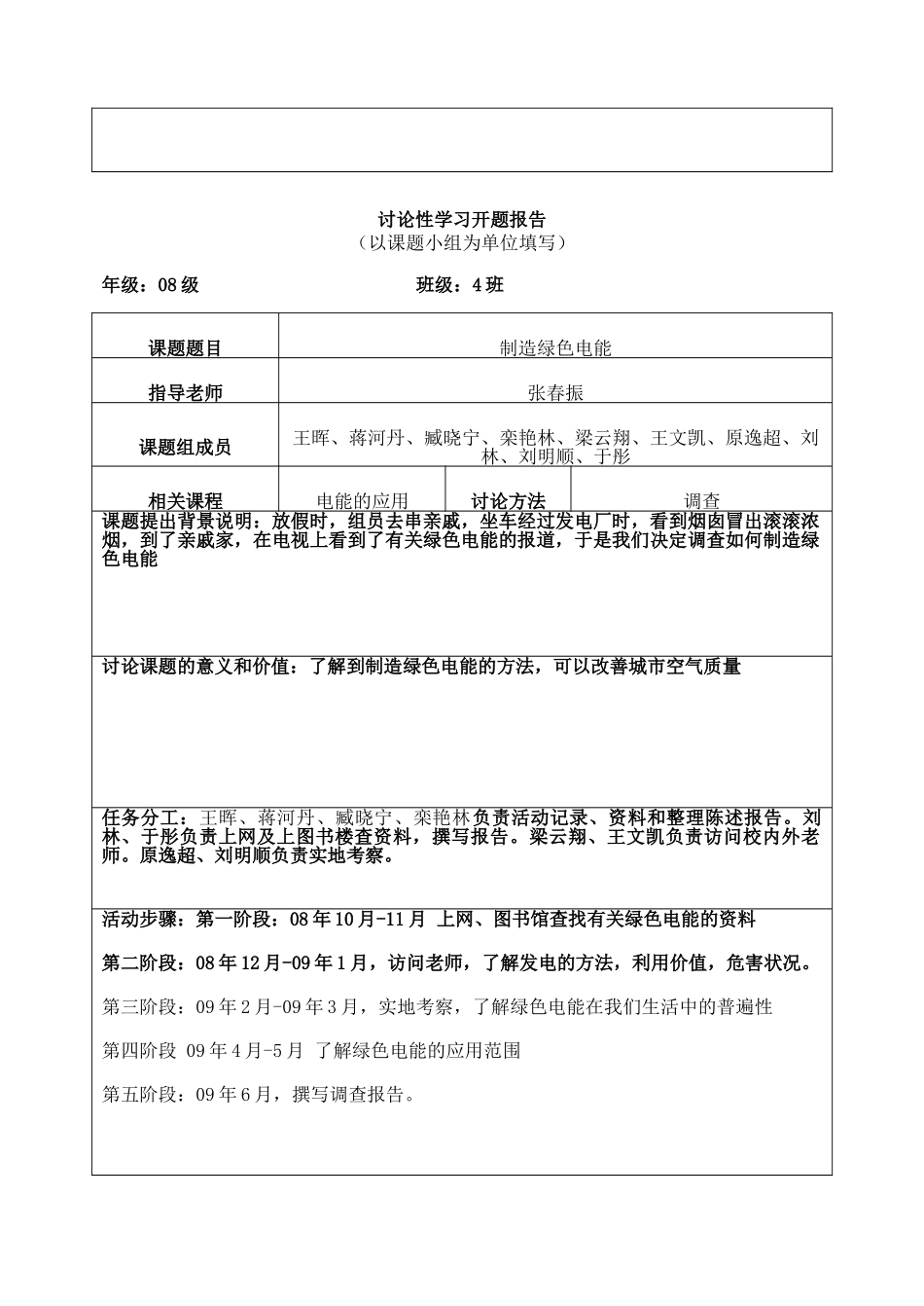 研究性学习开题报告范例_第2页