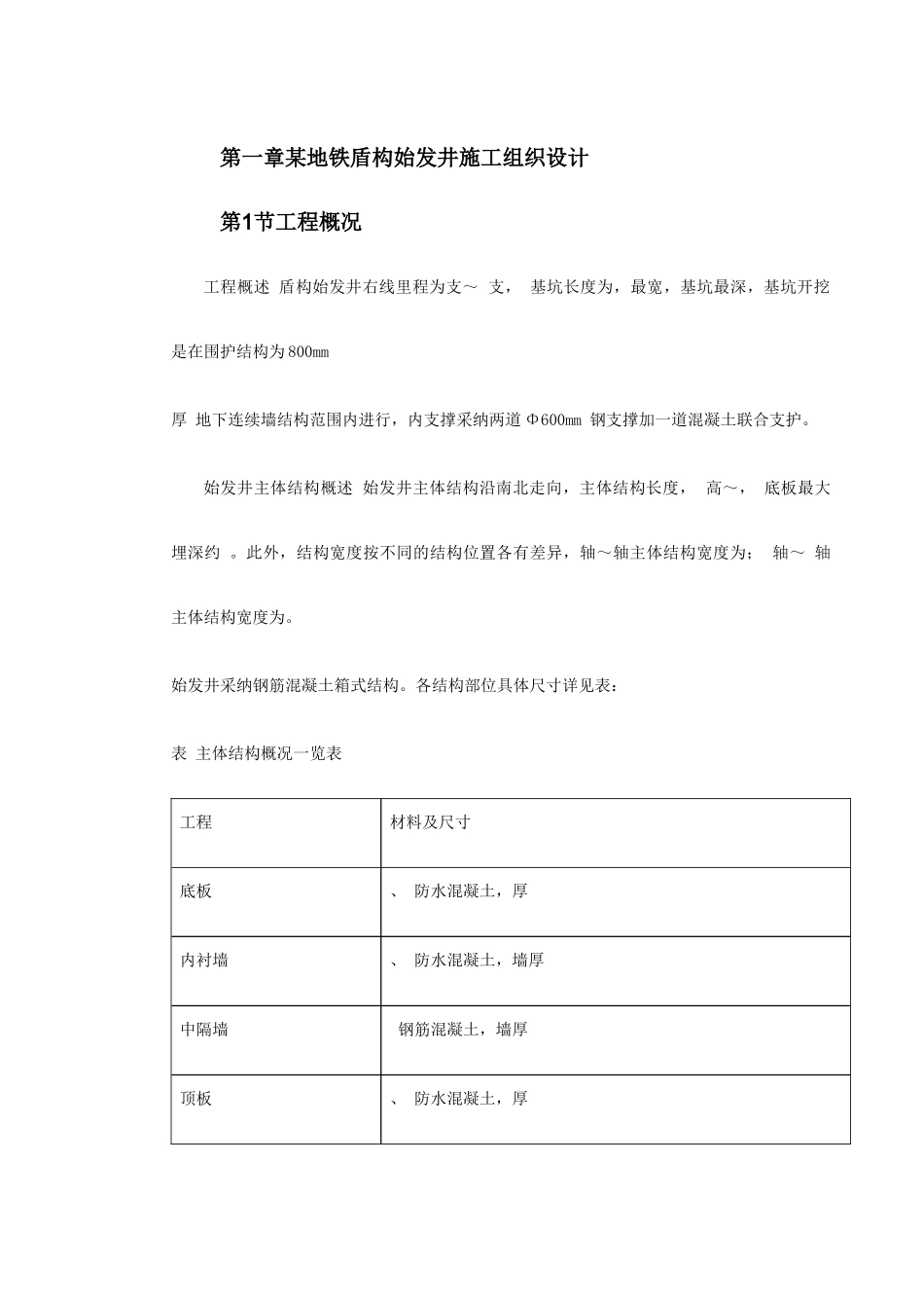第一卷某地铁盾构始发井施工组织设计2_第2页