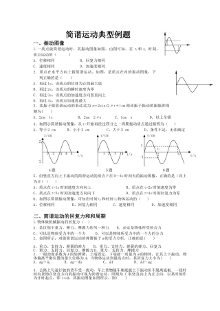 简谐运动典型例题