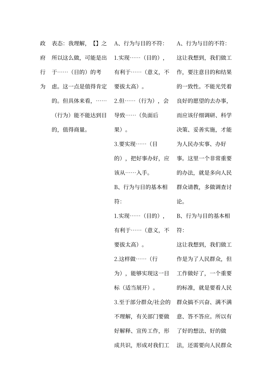 结构化面试常见七类题型答题模板_第3页