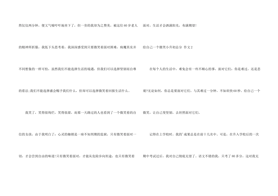 给自己一个微笑小升初满分_第2页