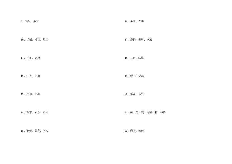职中语文知识点提纲_第2页