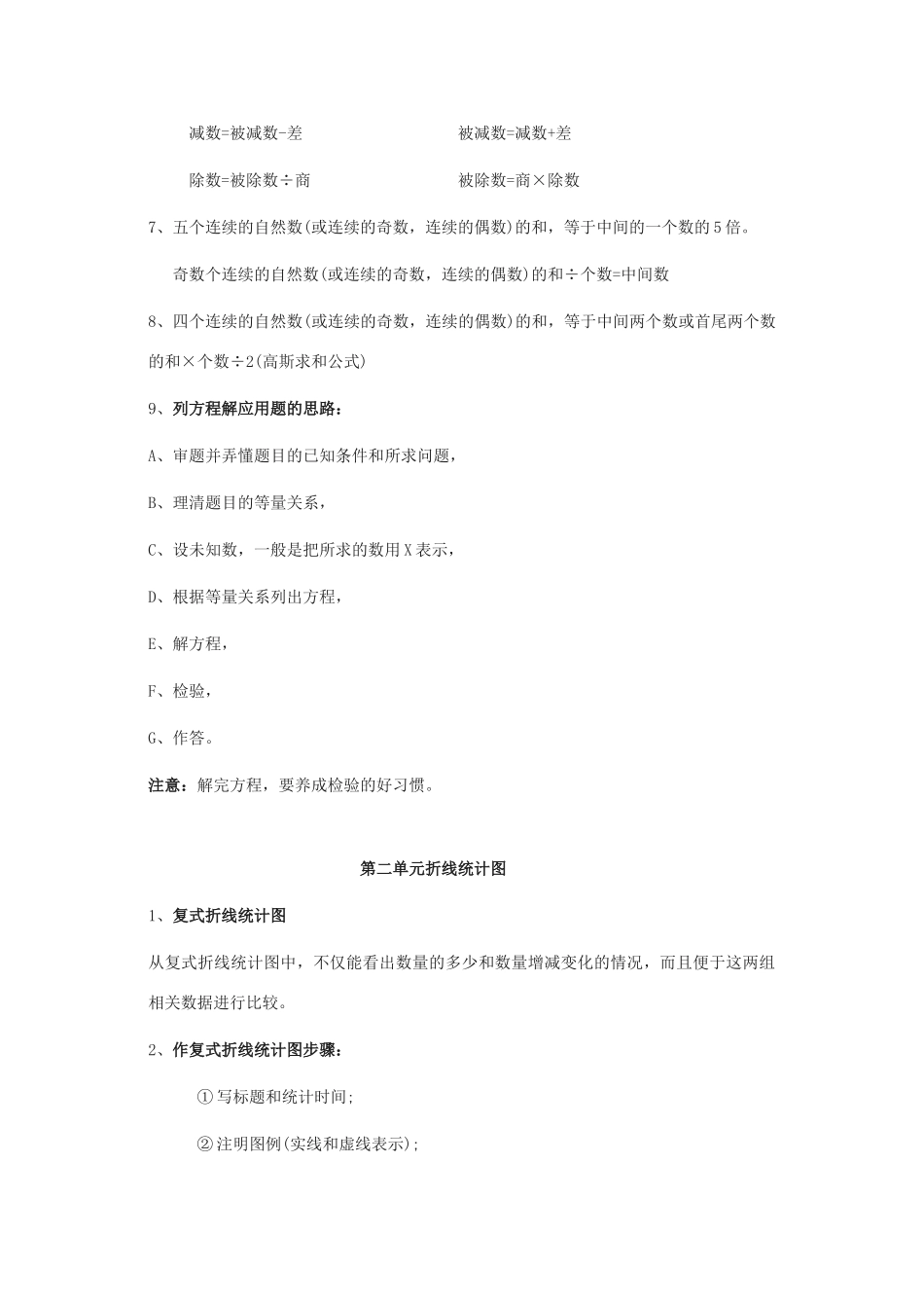 苏教版五年级下册数学知识点总结_第2页