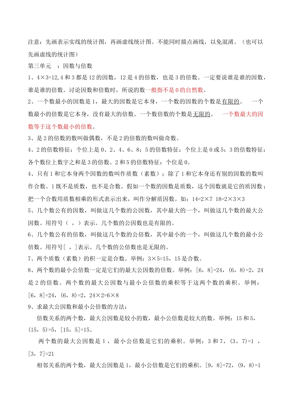 苏教版五年级数学知识点总结_第2页