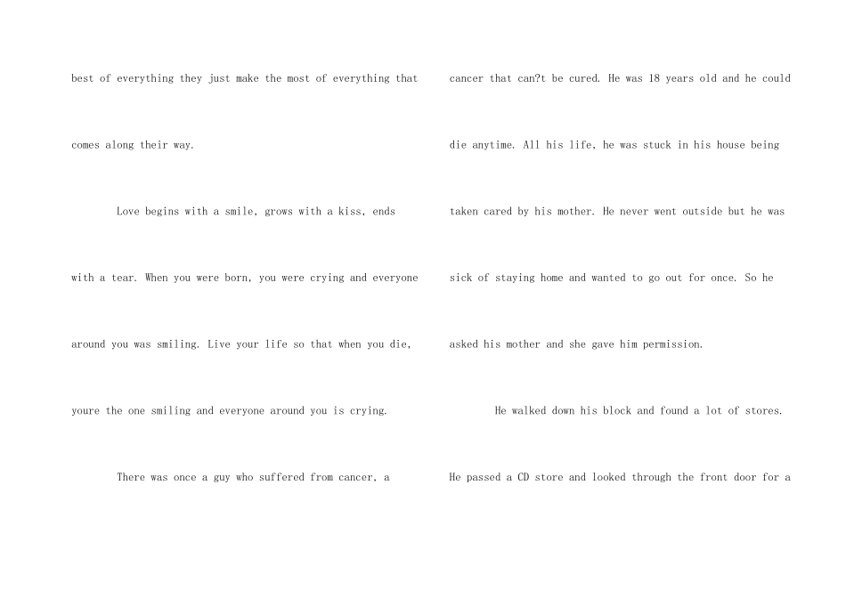 英文演讲初中生两分钟_第2页