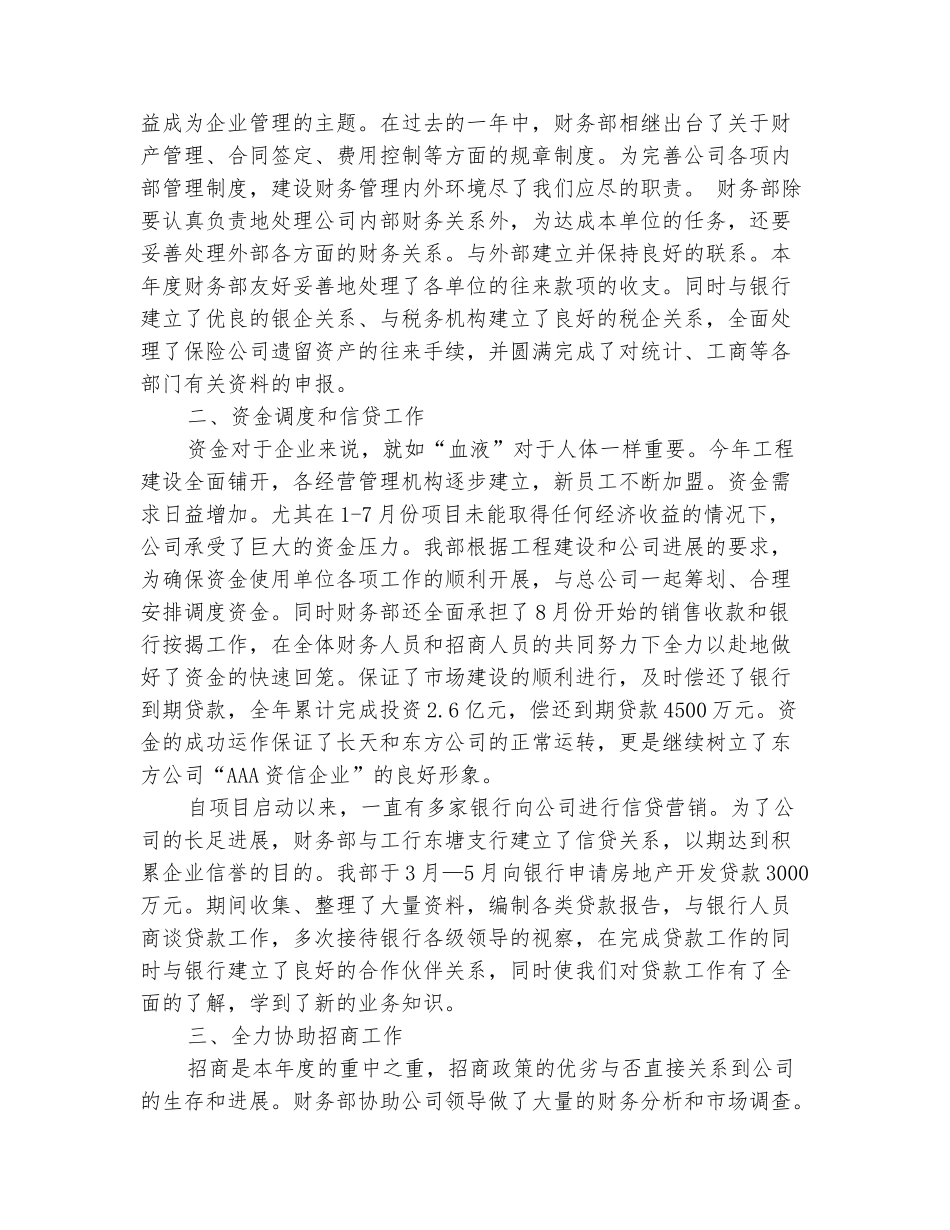 范本：财务经理年工作总结_第3页