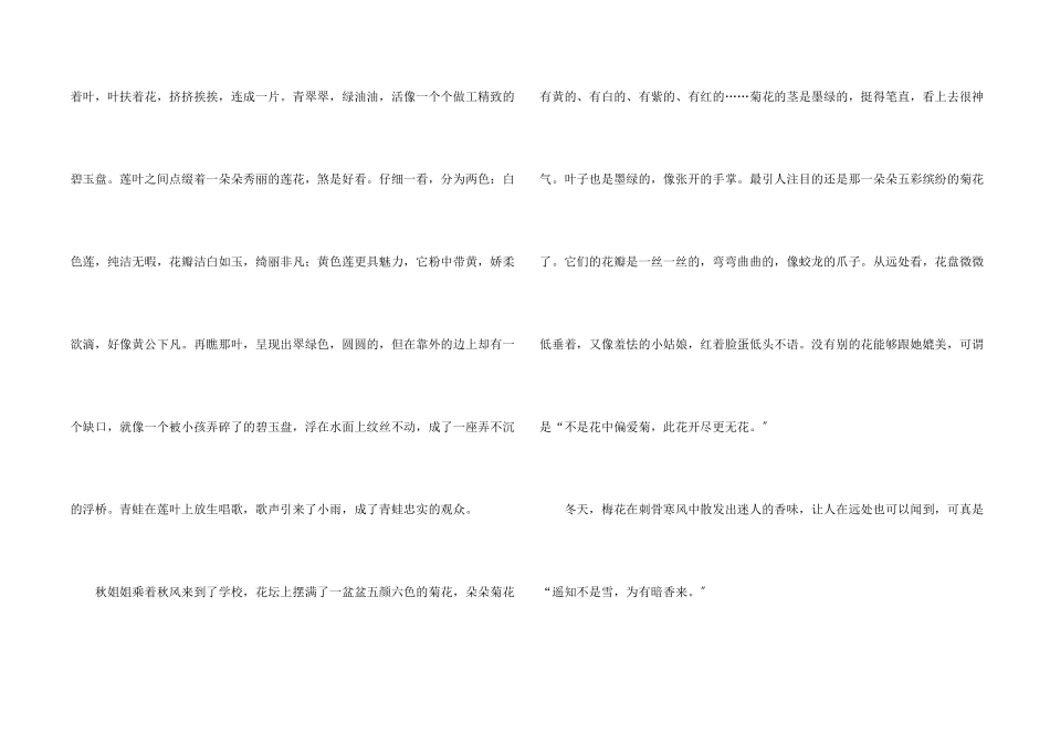 荷花五年级集锦6篇_第2页