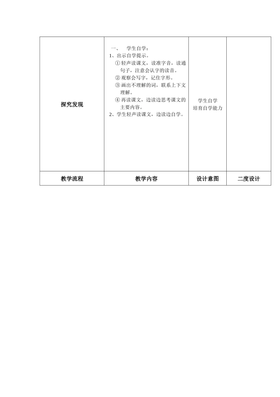 语文A版四年级上册《少年总编》表格式教案_第2页