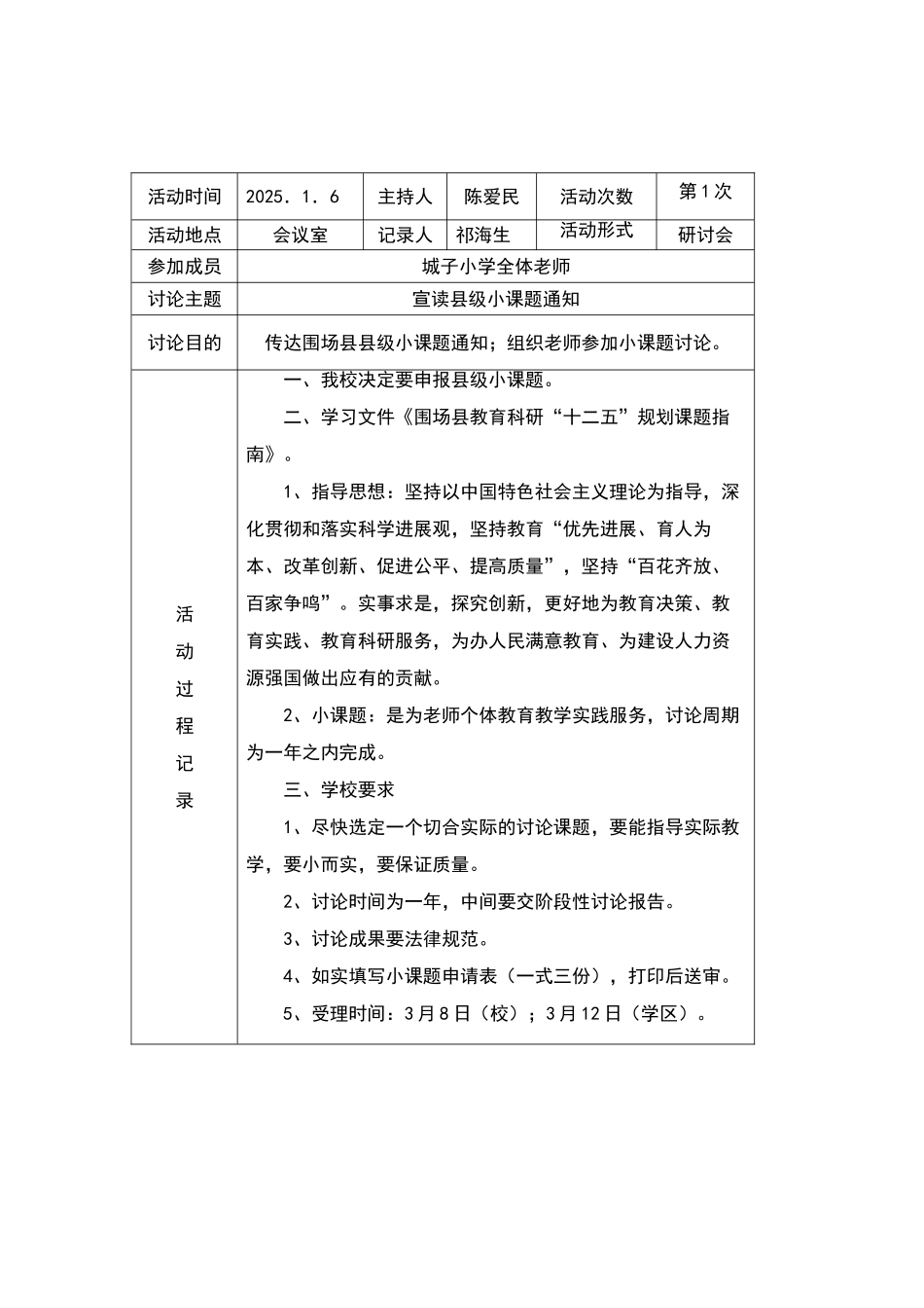 课题研究活动记录表_第3页