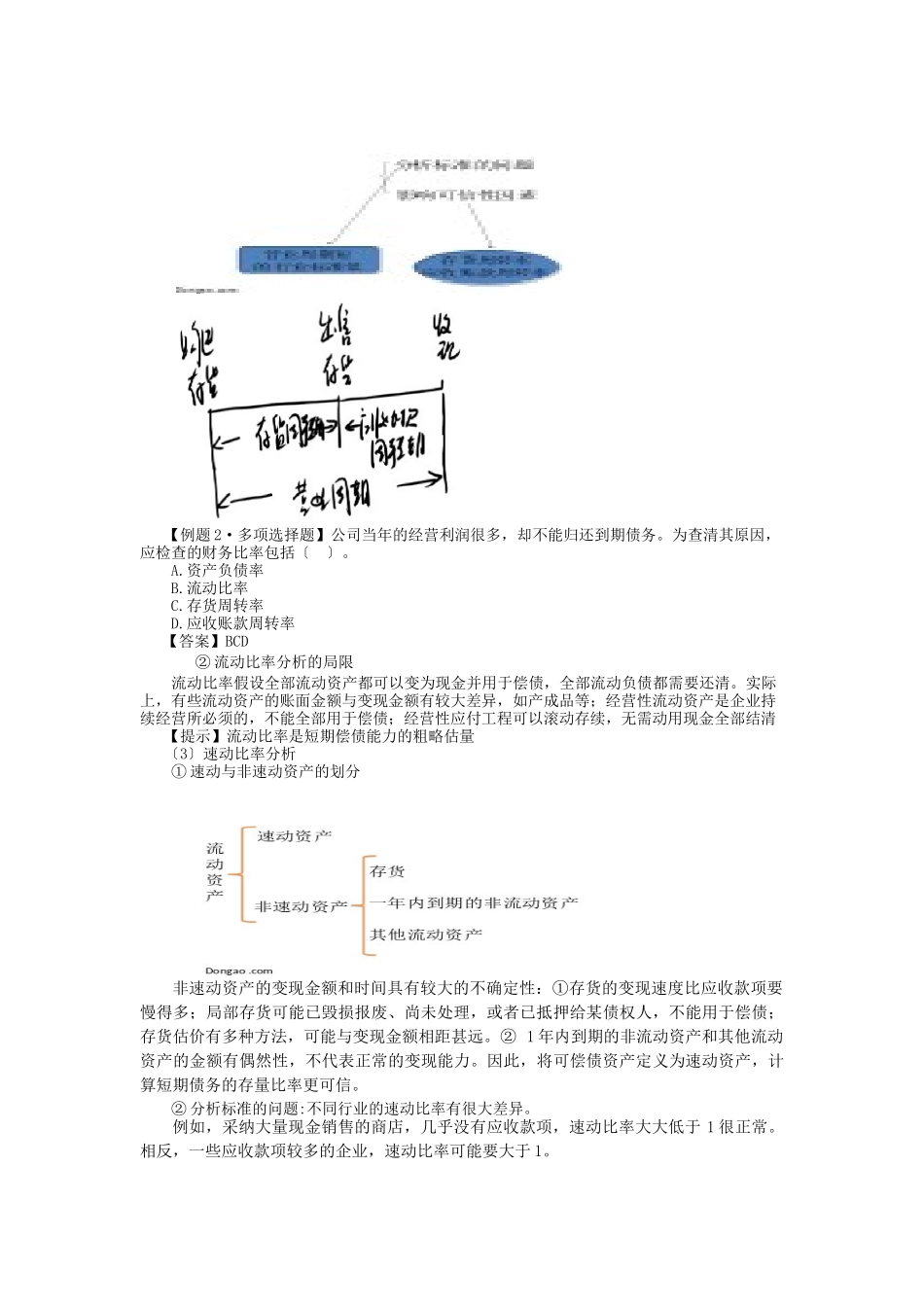 财务报表分析相关试题_第2页