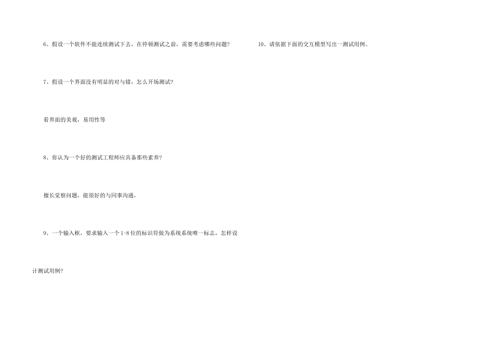 软件测试面试问答题及答案_第2页