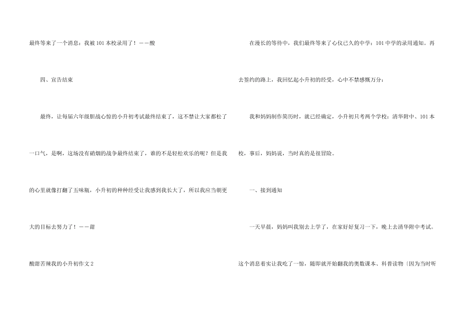 酸甜苦辣我的小升初_第3页