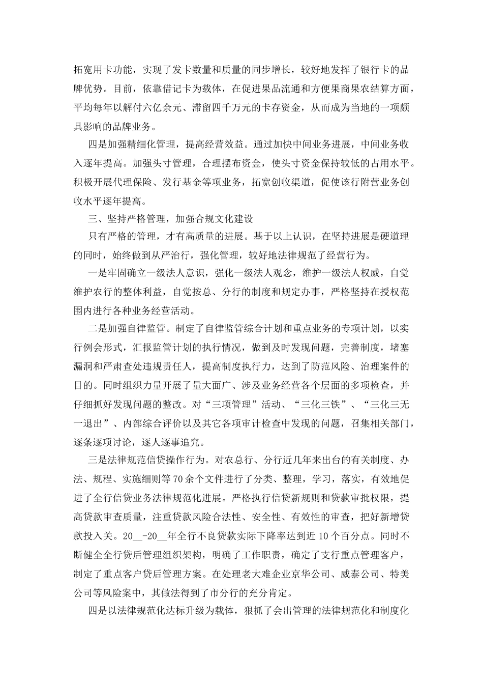 银行离任审计报告4000字_第3页