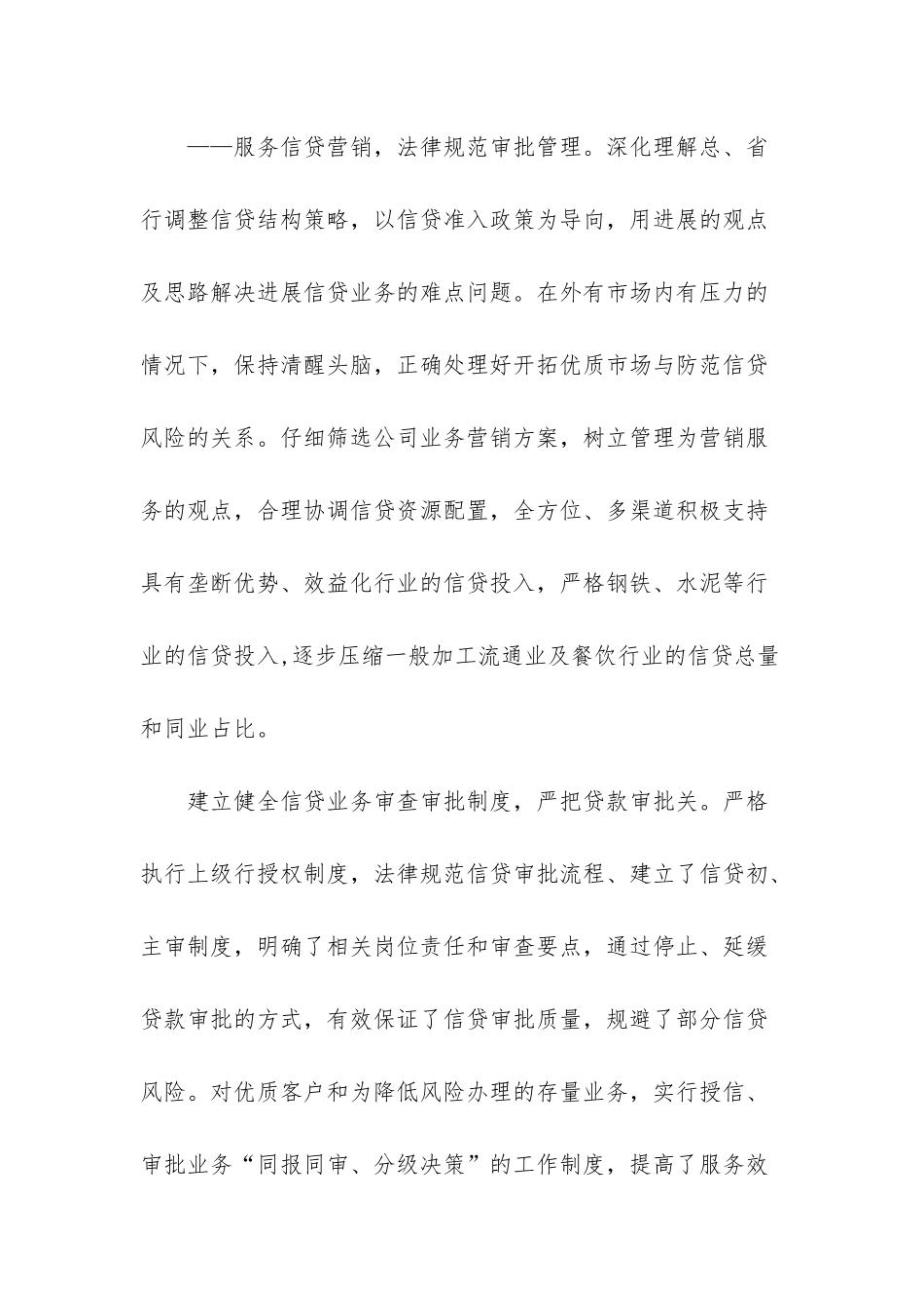 银行行长在年度信贷管理专业会议上的工作报告_第3页