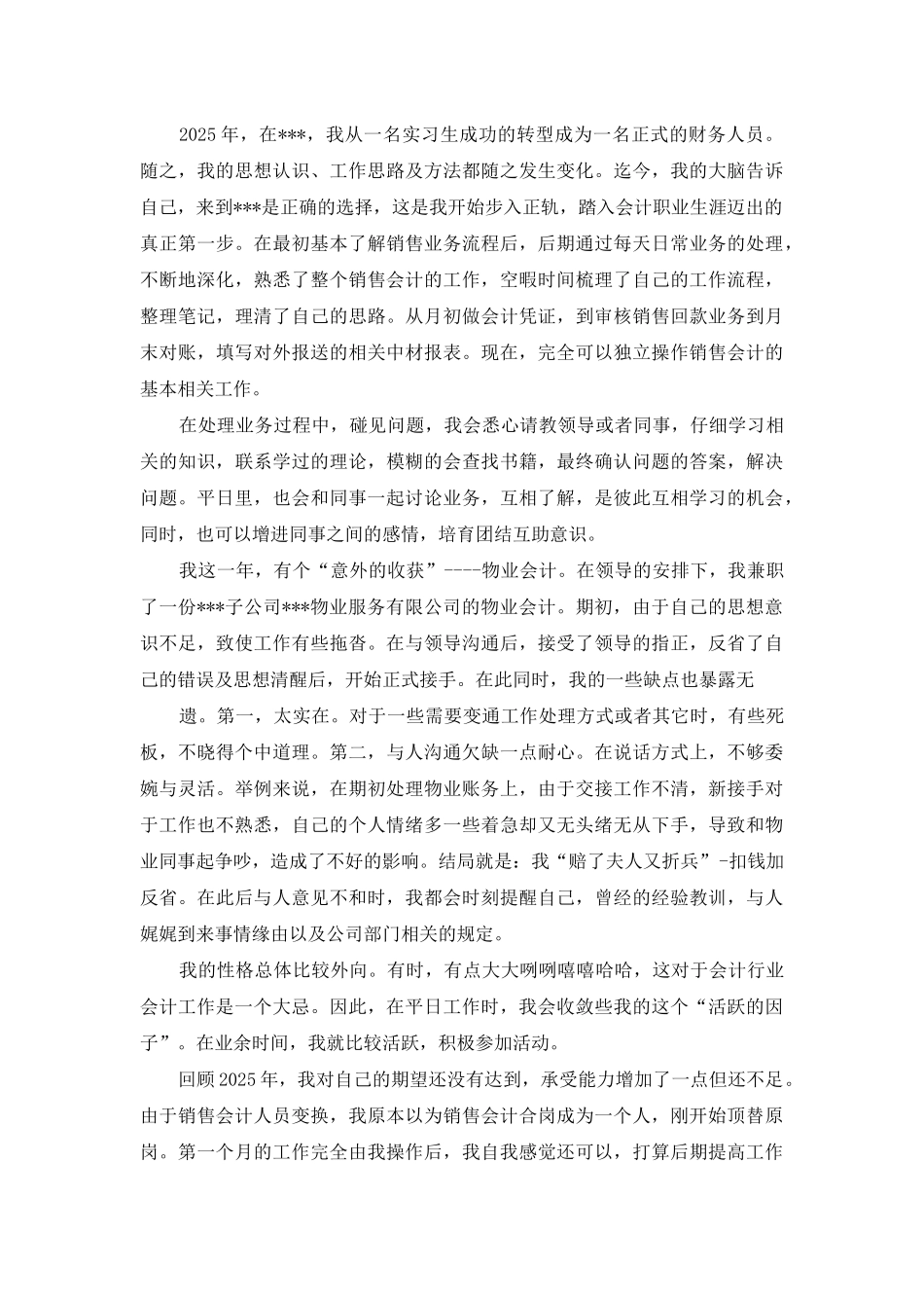 销售会计一年工作总结_第2页