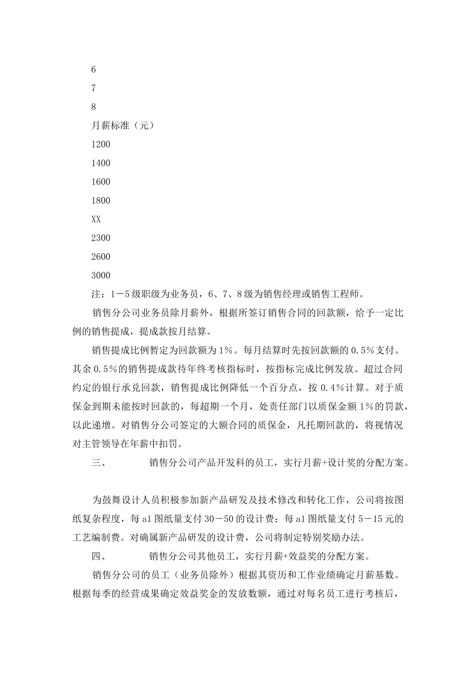 销售公司薪资方案_第2页