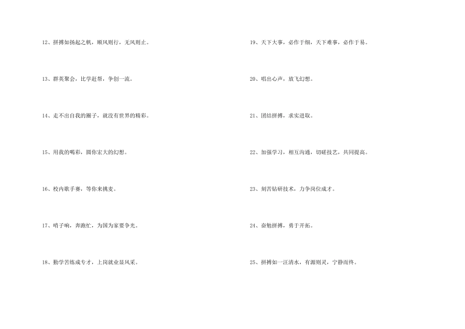 霸气竞赛口号_第2页