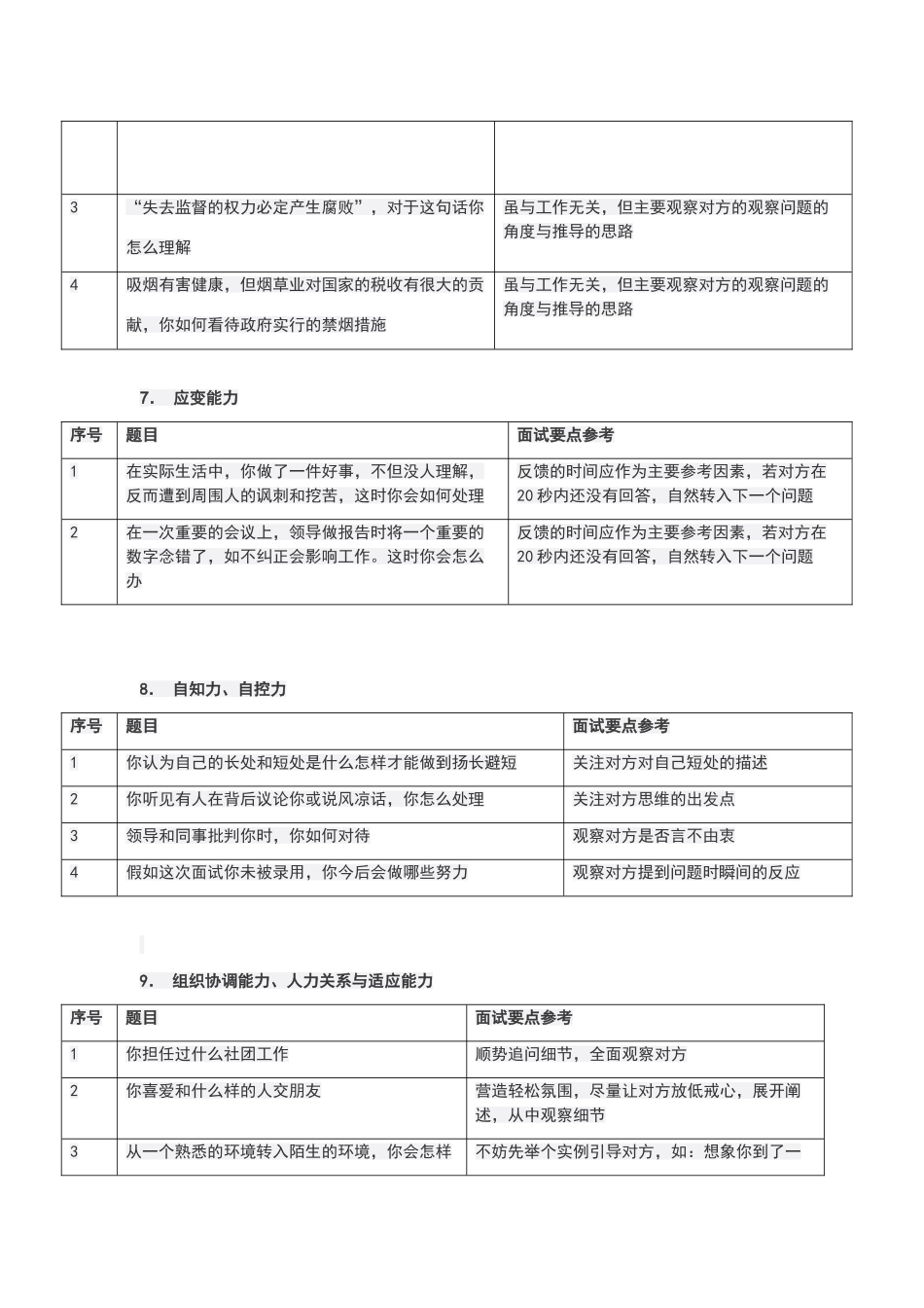面试问题及评价_第3页