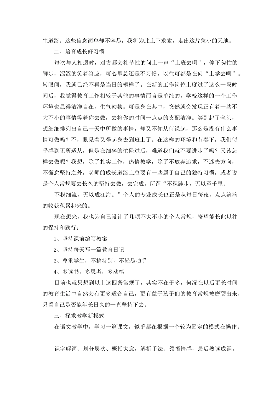 顶岗实习阶段教学总结_第2页