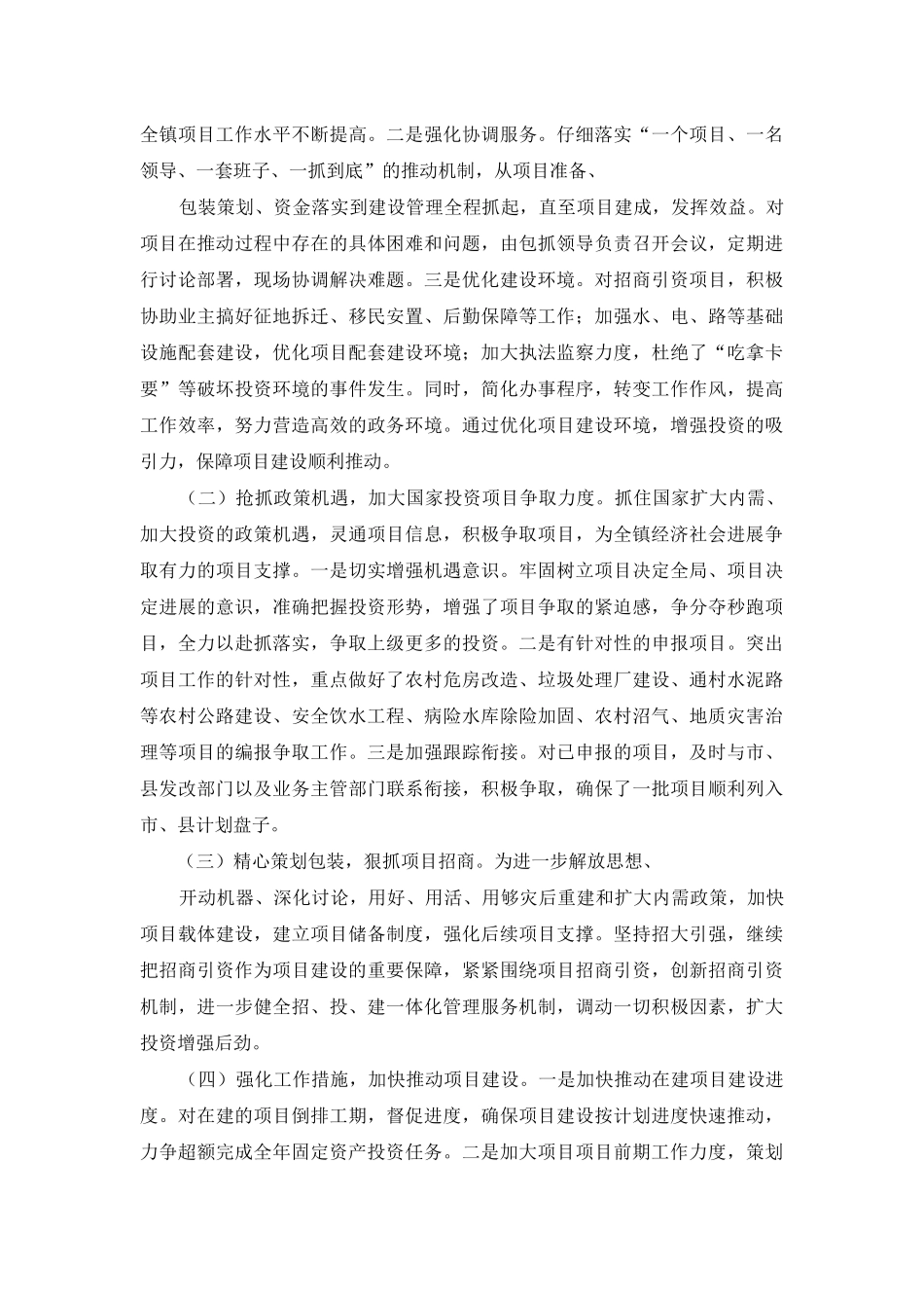 项目工作自查报告_第2页