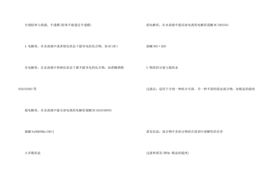 高一化学考前复习提纲_第2页