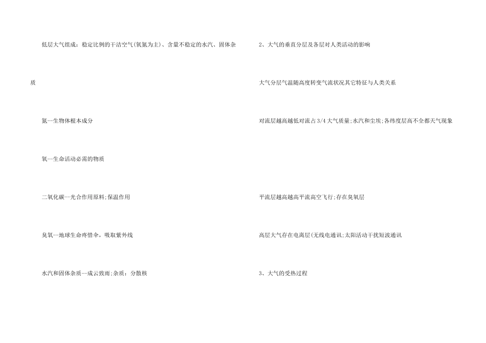 高一地理必修一知识点总结五篇_第3页