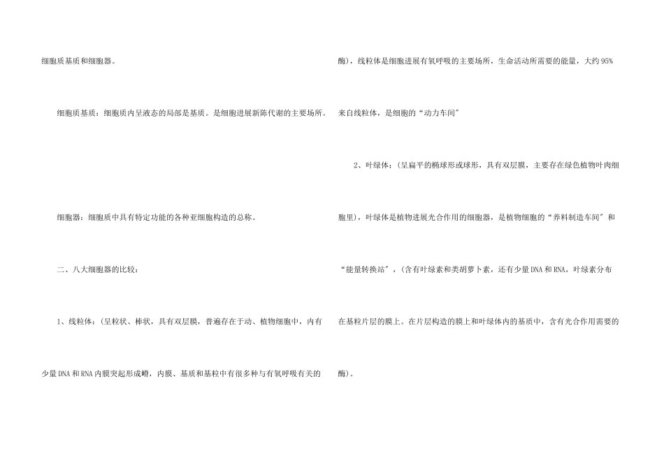 高一生物必修一知识点总结整理5篇_第3页