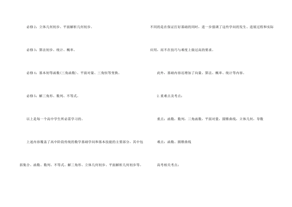 高三数学重要知识点总结五篇_第2页
