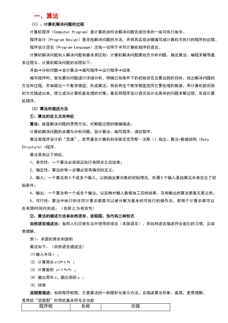 高中信息技术《算法与程序设计VB》
