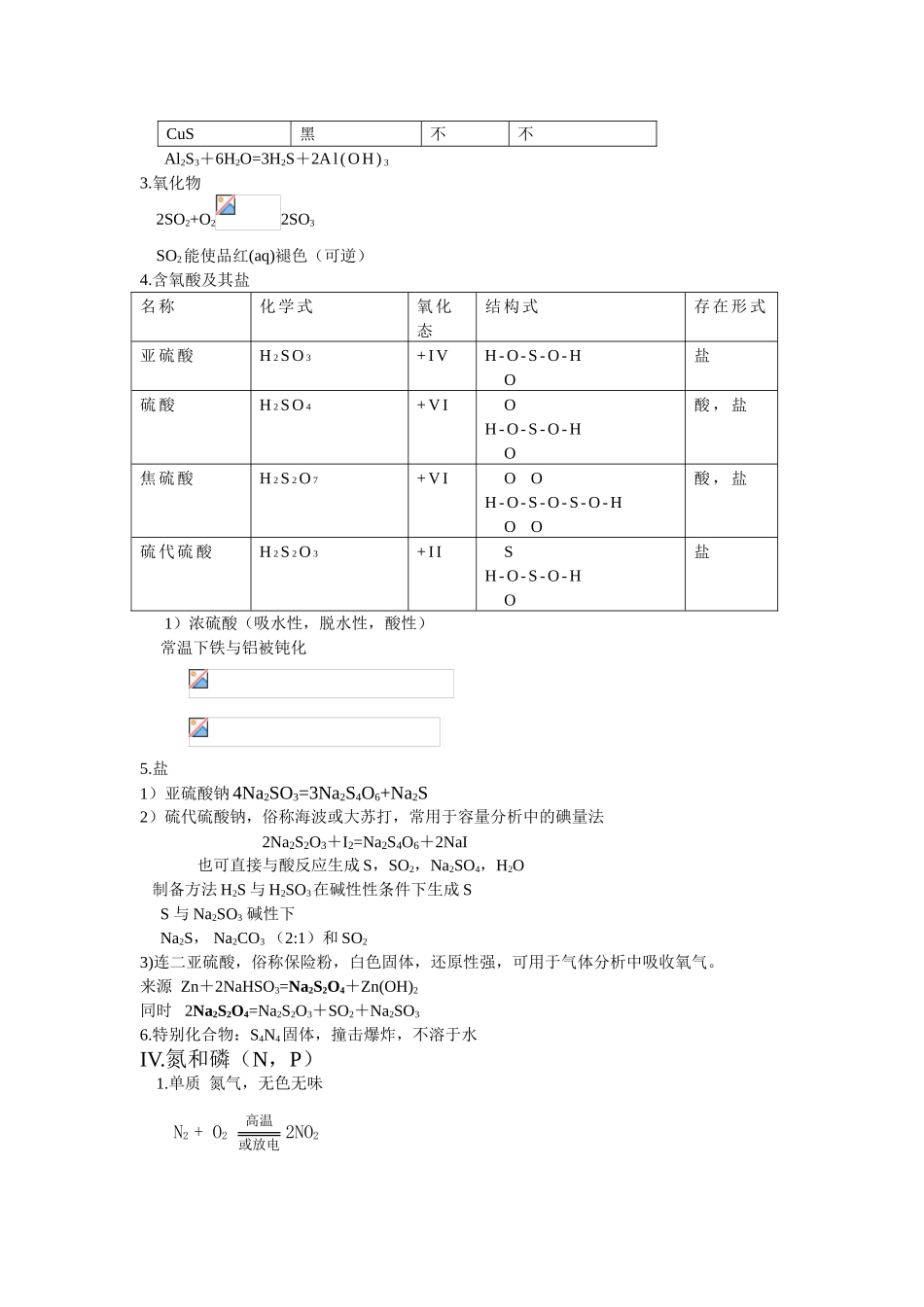 高中化学元素化学知识点及拓展_第3页