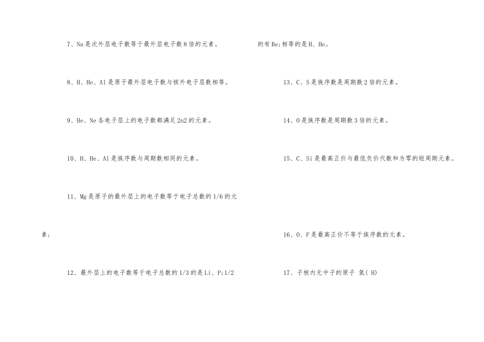 高中化学常见知识大全-答题知识汇总_第2页