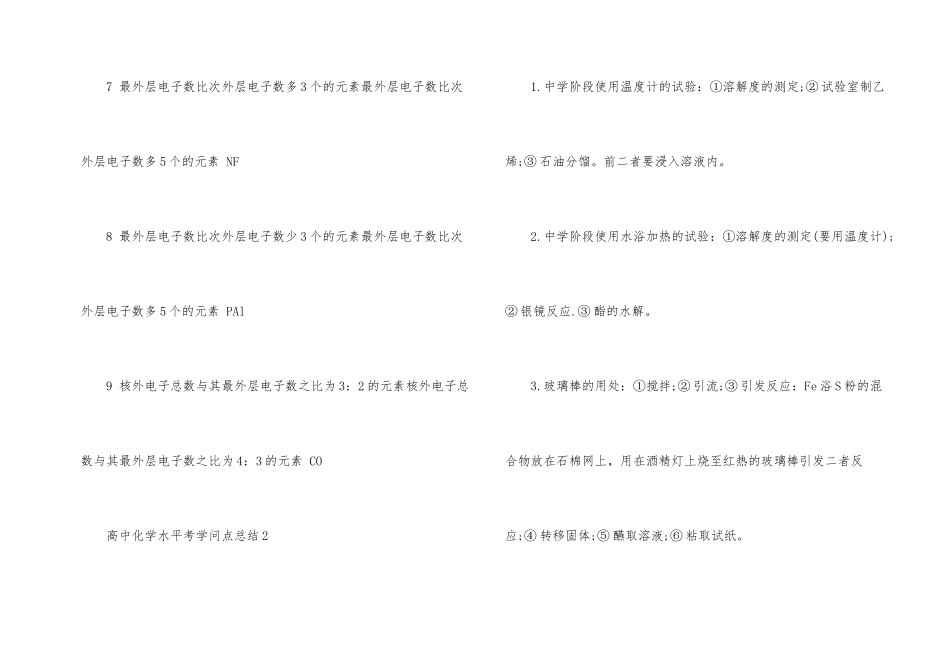 高中化学水平考知识点总结-1_第2页